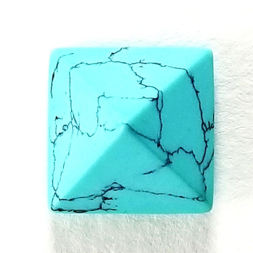Turquoise Howlite Tie Pin - Picture 4 of 6